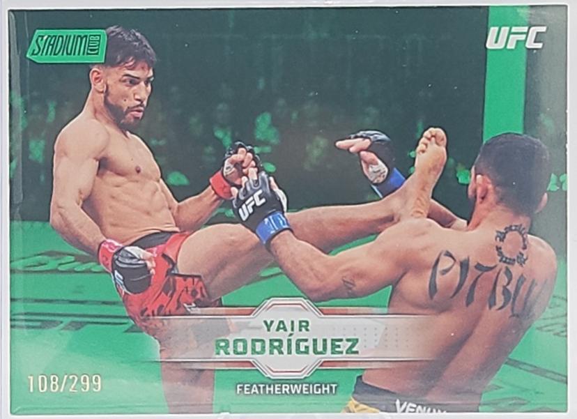 Yair Rodríguez 2026 Topps Stadium Club UFC Base #92 Green
