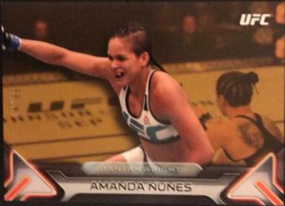 Amanda Nunes 2016 Topps UFC Knockout Base #91 Gold