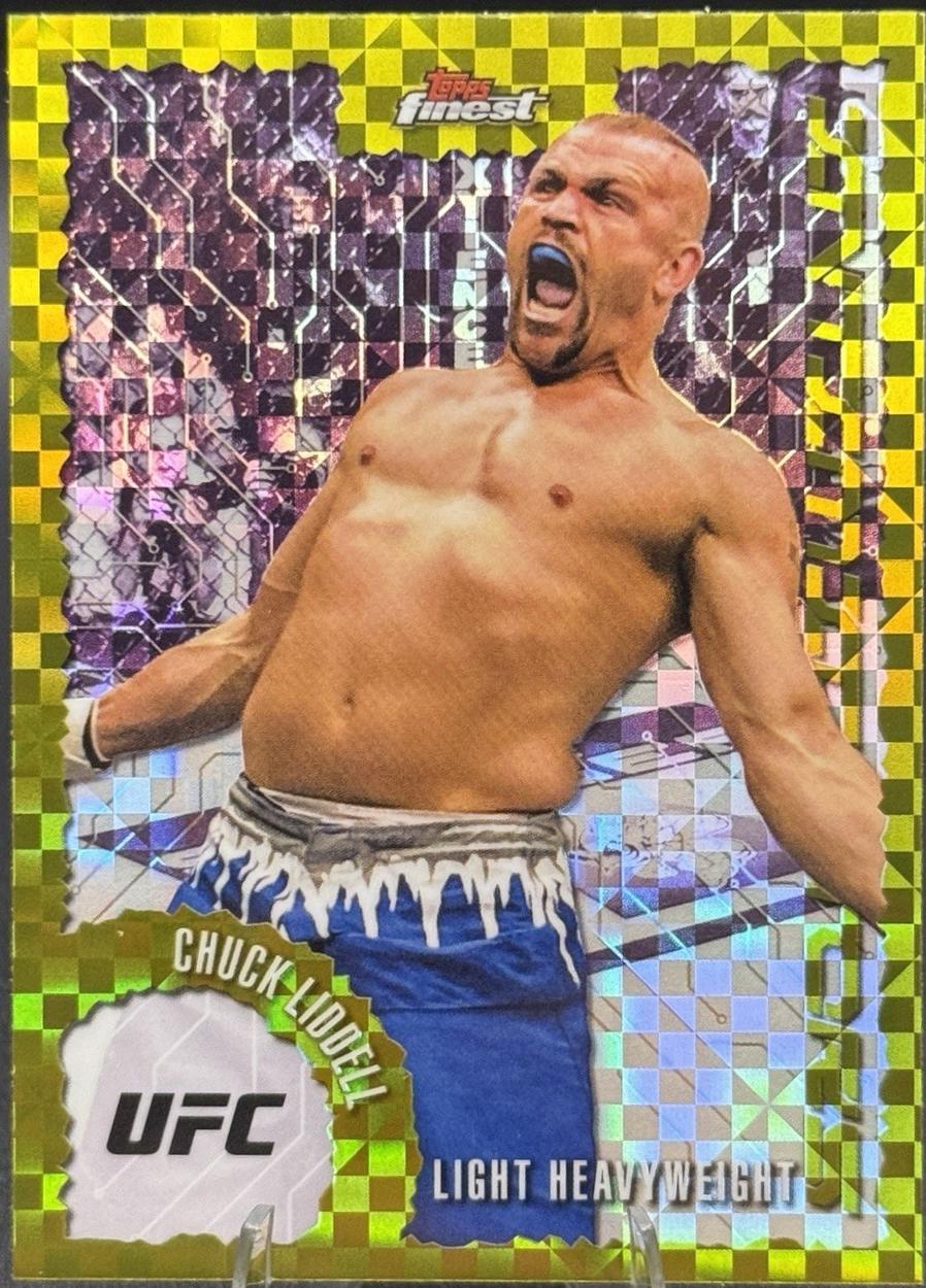 Chuck Liddell 2025 Topps Finest UFC Intimidators #IT-28 Checkerboard Refractor