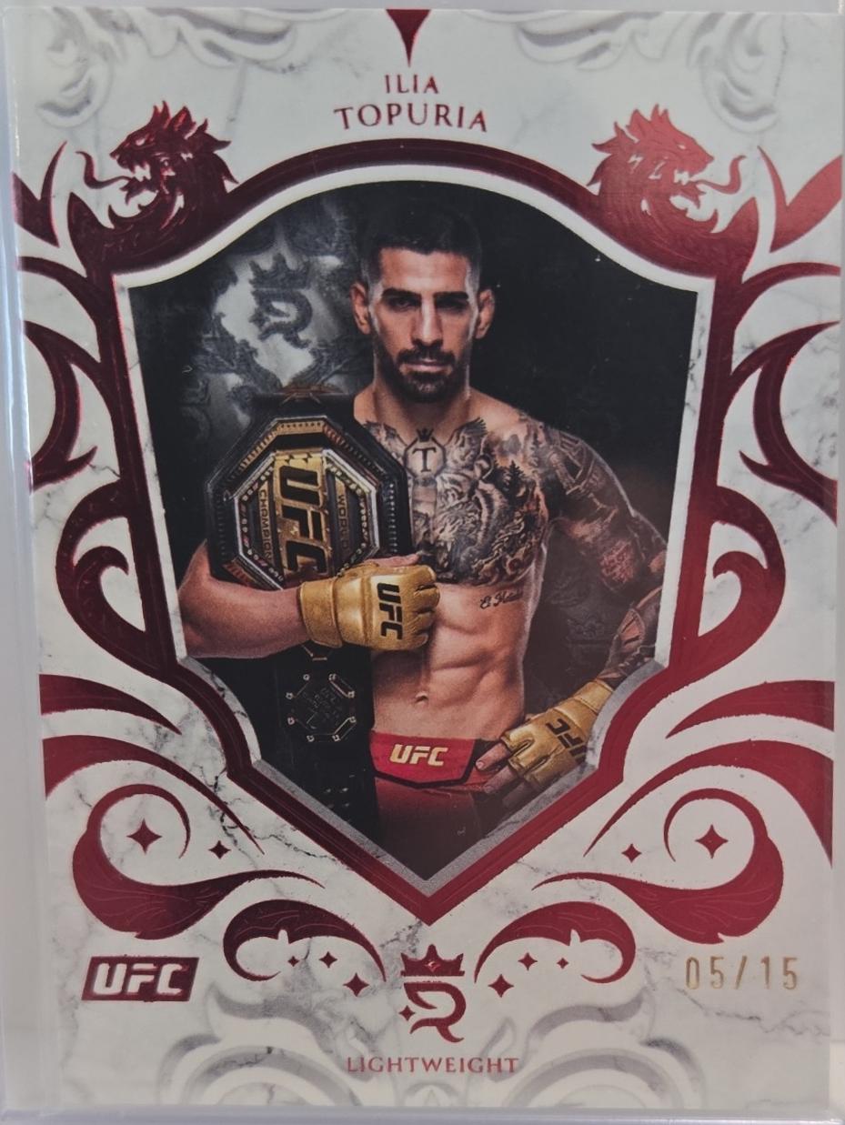 Ilia Topuria 2024 Topps Royalty UFC Base #50 Red