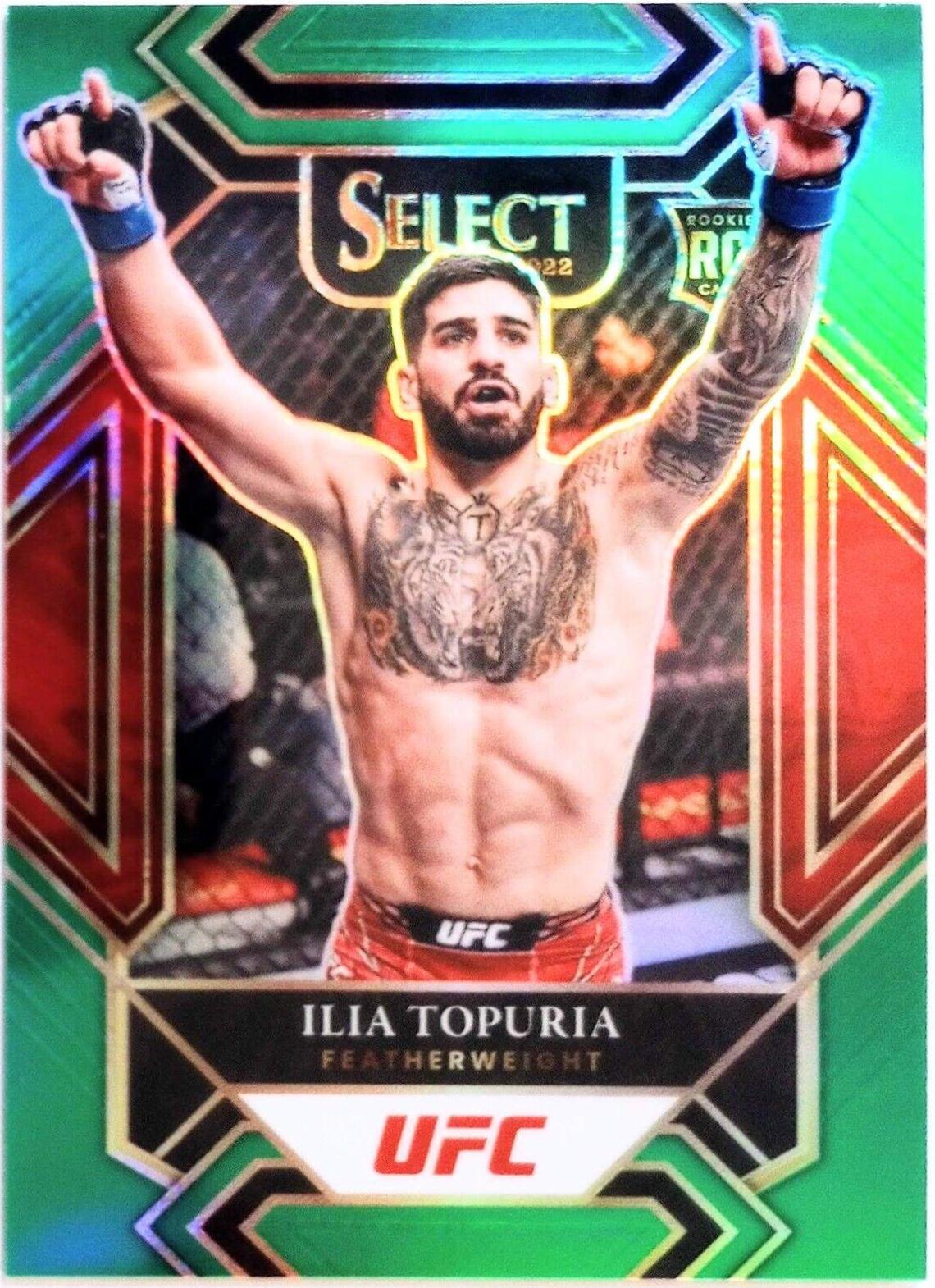 Ilia Topuria 2022 Panini Select UFC Mezzanine #320 Green