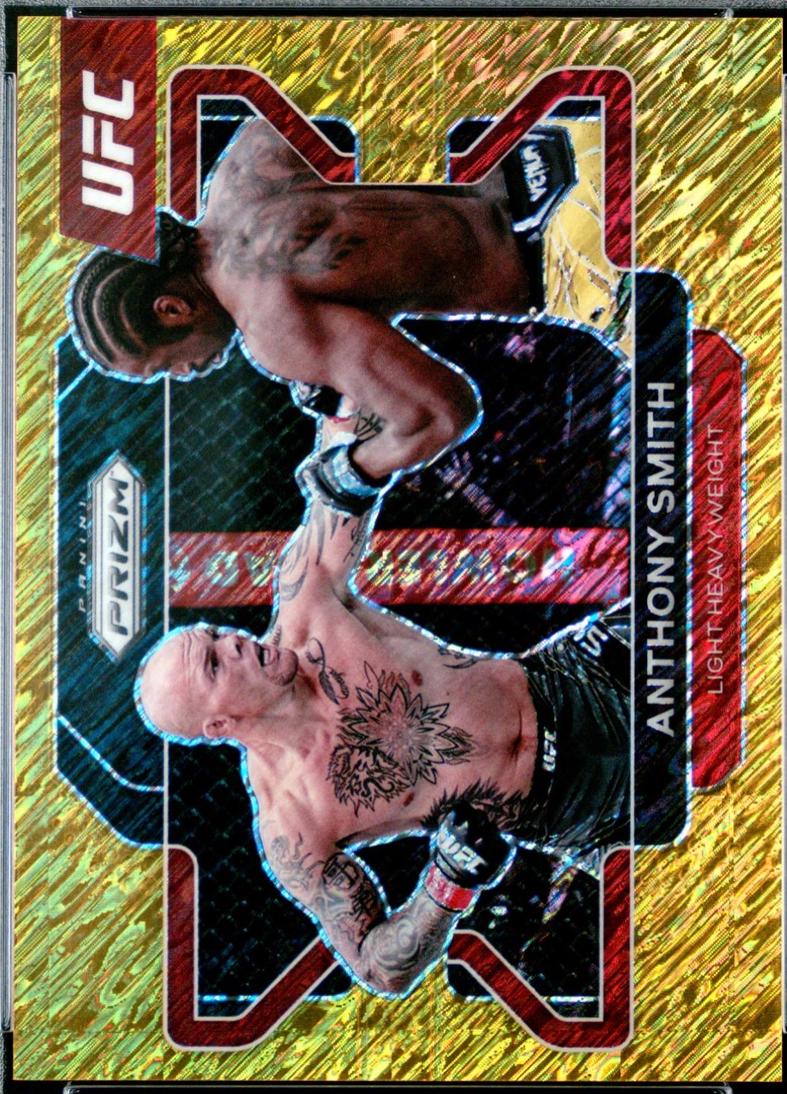 Anthony Smith 2022 Panini Prizm UFC Base #85 Gold Shimmer