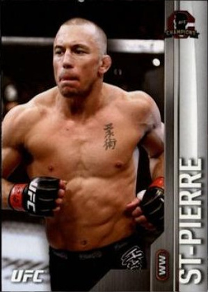 Georges St-Pierre 2015 Topps UFC Champions Base #86 Black