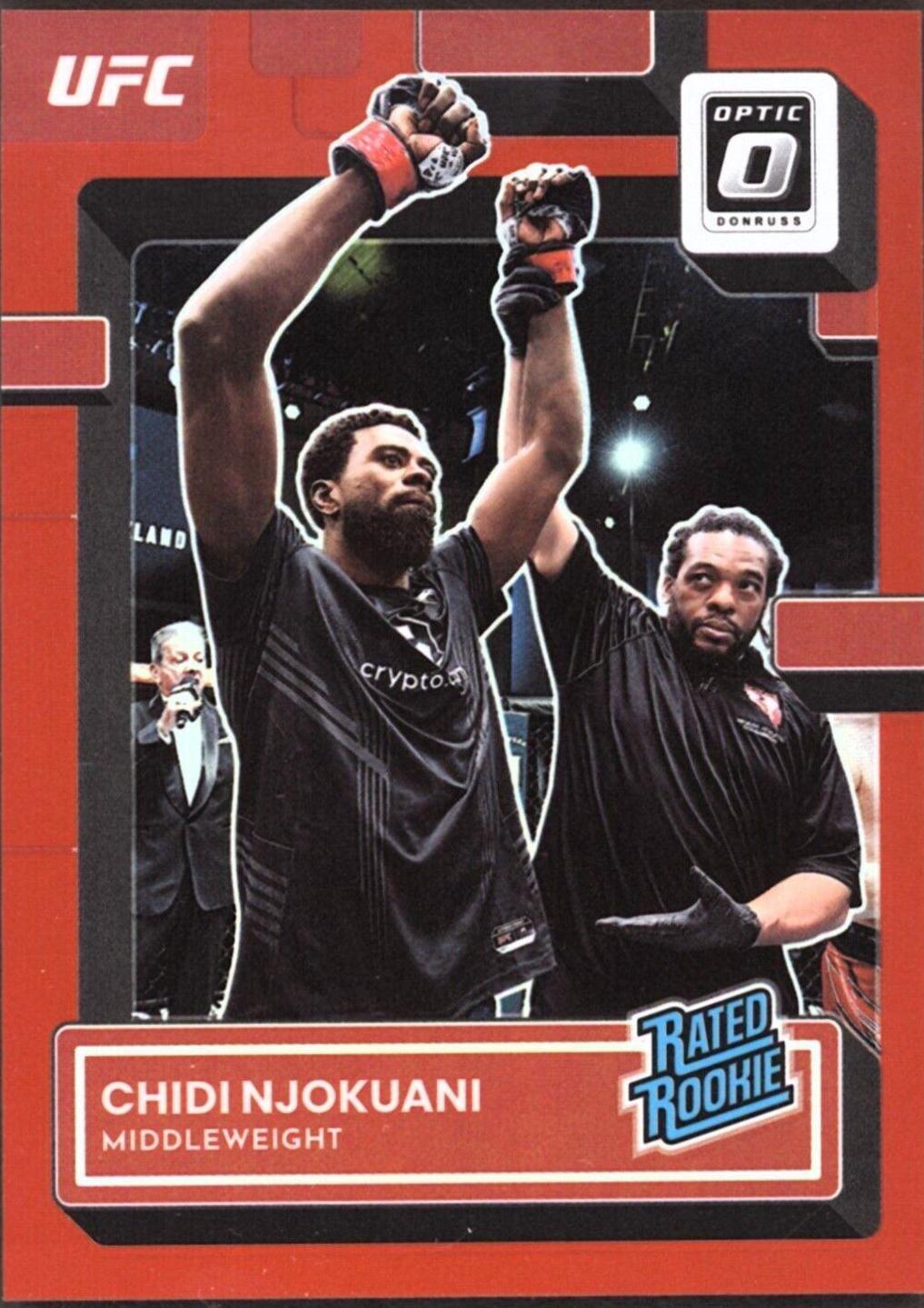 Chidi Njokuani 2023 Panini Donruss Optic UFC Base #102 Red
