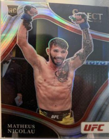 Matheus Nicolau 2022 Panini Select UFC Octagonside #276 Silver