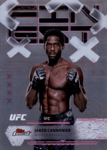 Jared Cannonier 2025 Topps Finest UFC Base Common #61 Refractor