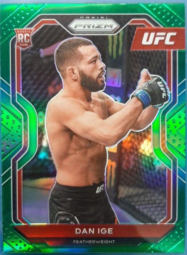 Dan Ige 2021 Panini Prizm UFC Base #70 Green