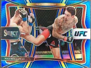 Max Holloway 2021 Panini Select UFC Premier Level #170 Blue