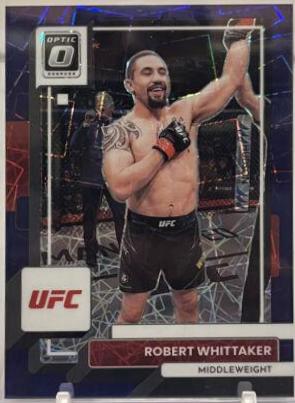 Robert Whittaker 2023 Panini Donruss Optic UFC Base #93 Purple Velocity