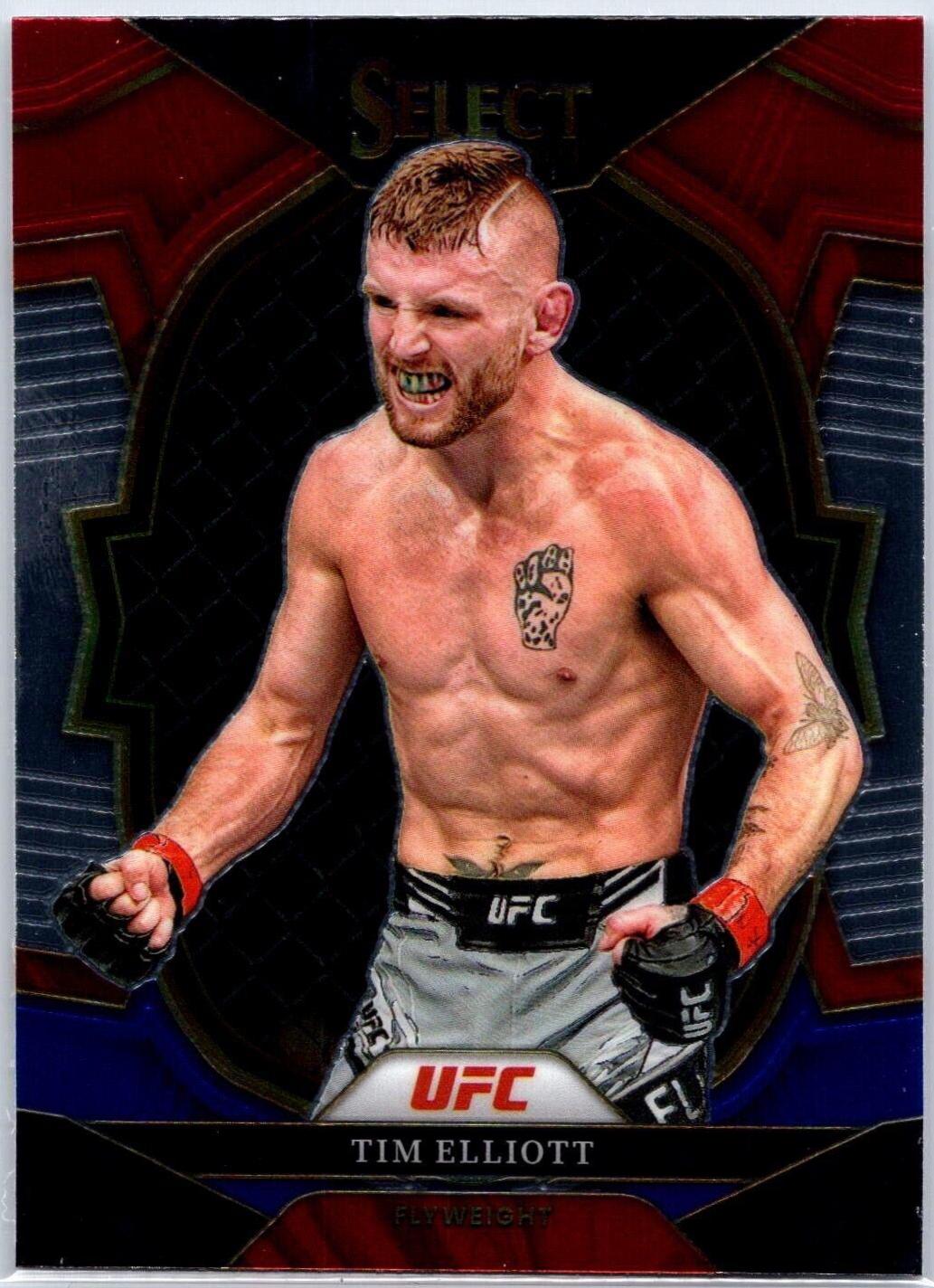 Tim Elliott 2023 Panini Select UFC Concourse #63 Red Blue Prizm