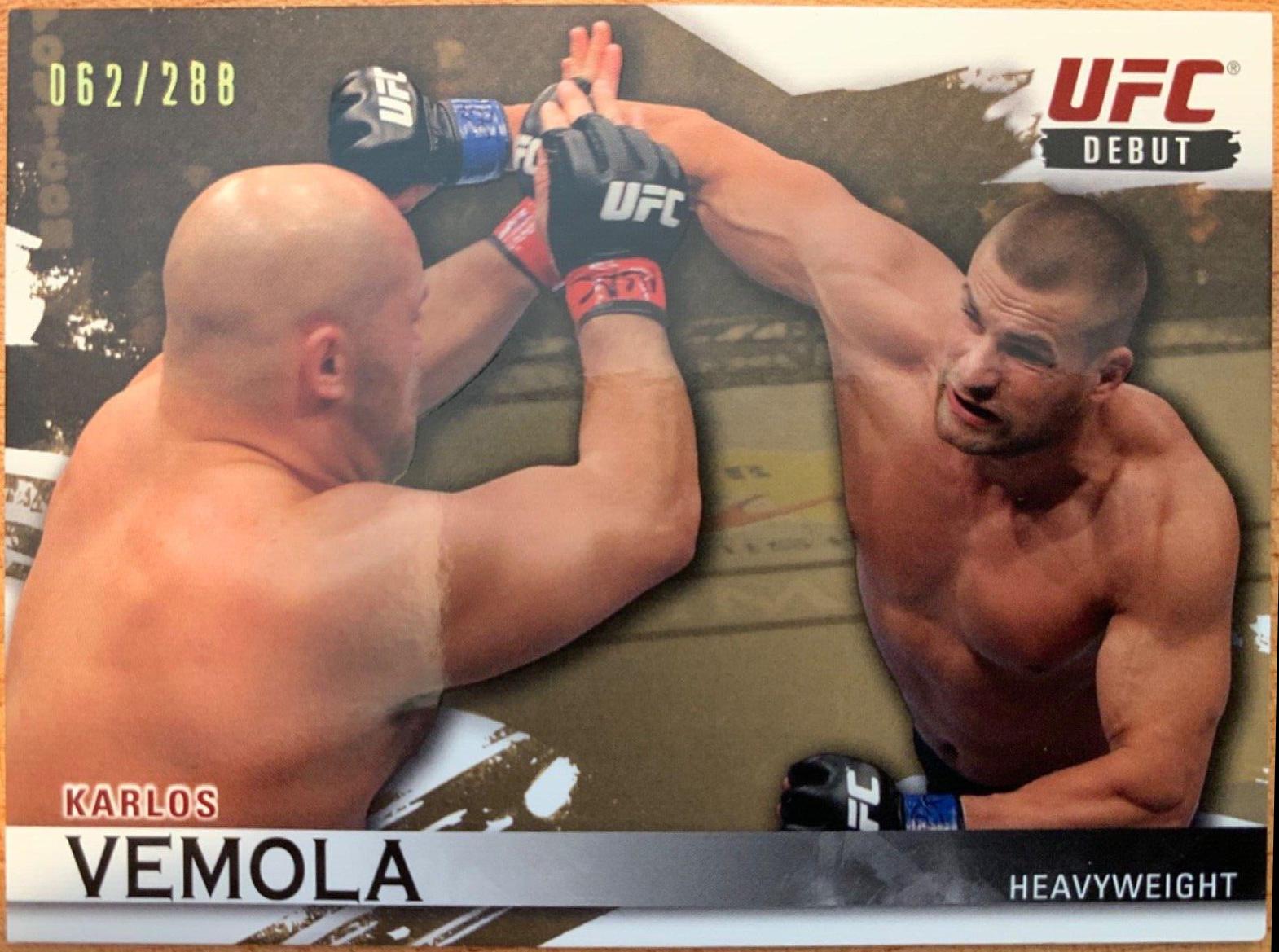 Karlos Vemola 2010 Topps UFC Knockout Base #144 Gold