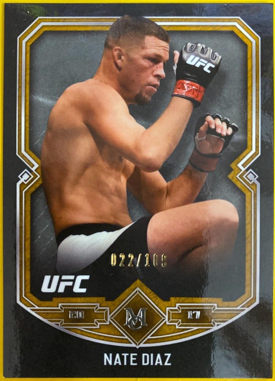 Nate Diaz 2017 Topps Museum Collection UFC Base #16 Copper