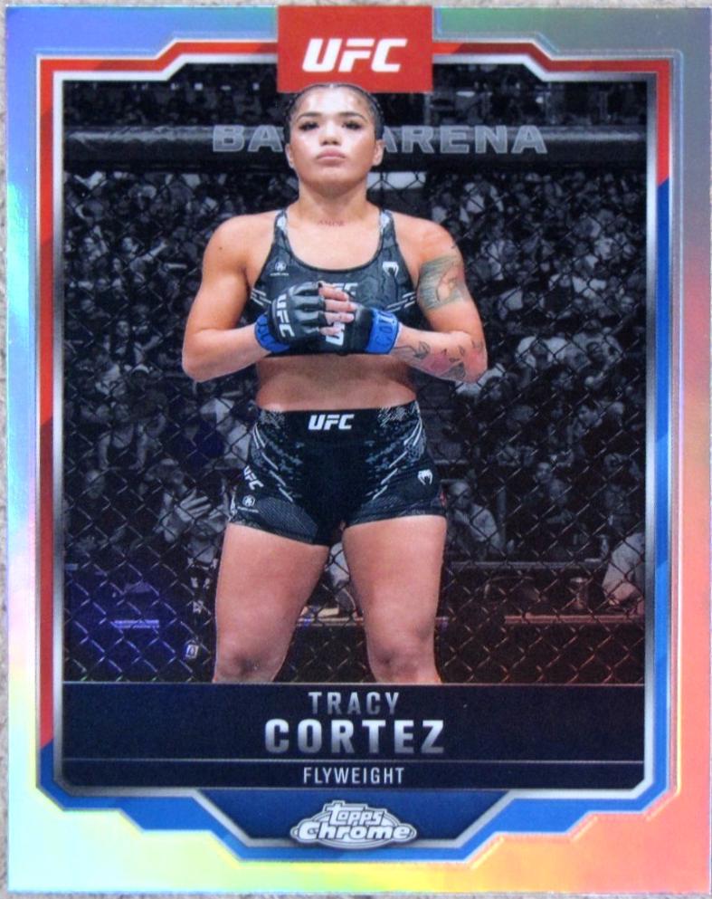 Tracy Cortez 2025 Topps Chrome UFC Base #134 Refractor