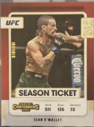 Sean O'Malley 2022 Panini Chronicles UFC Base Contenders Season Ticket #105 Gold