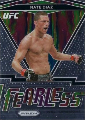 Nate Diaz 2021 Panini Prizm UFC Fearless #12 Black