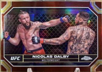 Nicolas Dalby 2024 Topps Chrome UFC Base #149 Magenta Refractor