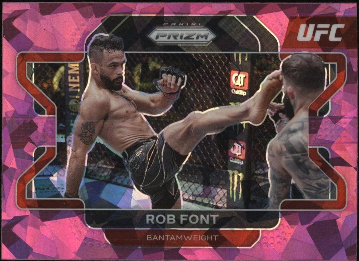 Rob Font 2022 Panini Prizm UFC Base #20 Pink Ice