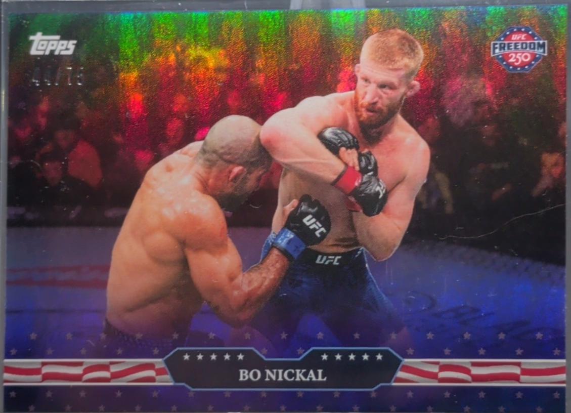 Bo Nickal 2026 Topps UFC Freedom 250 Base #17 Purple