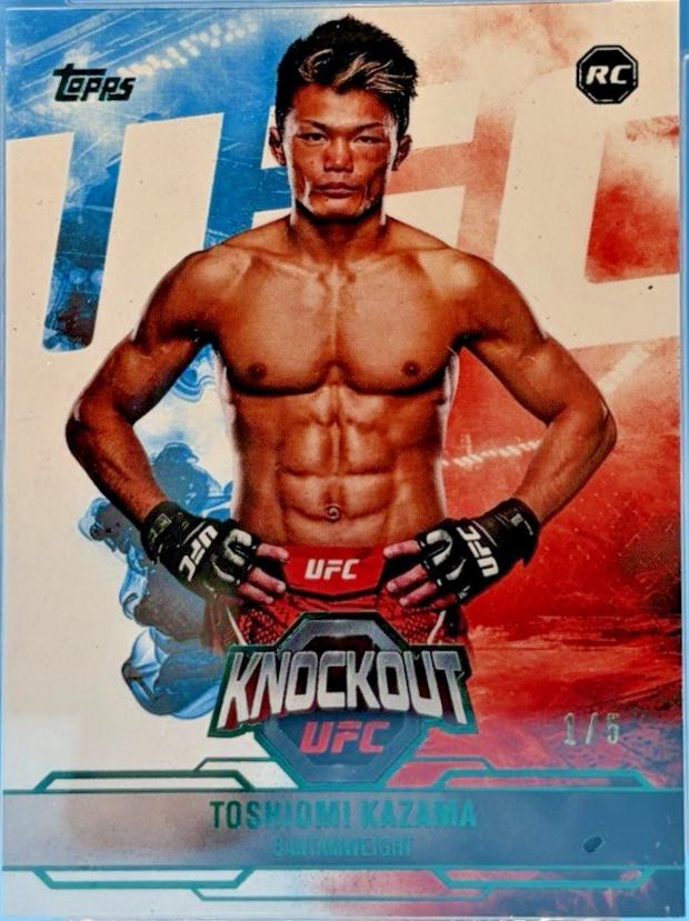 Toshiomi Kazama 2025 Topps Knockout UFC Base #74 Emerald