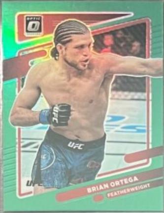 Brian Ortega 2022 Panini Donruss Optic UFC Base #48 Green