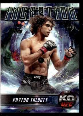 Payton Talbott 2025 Topps Knockout UFC Inception #IN-55 Gold