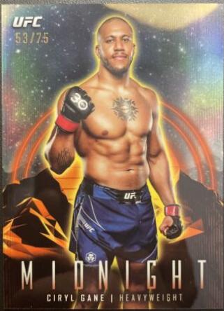 Ciryl Gane 2024 Topps Midnight UFC Base #51 Dusk