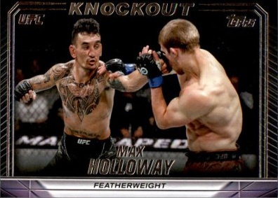 Max Holloway 2024 Topps Knockout UFC Base #5 Platinum