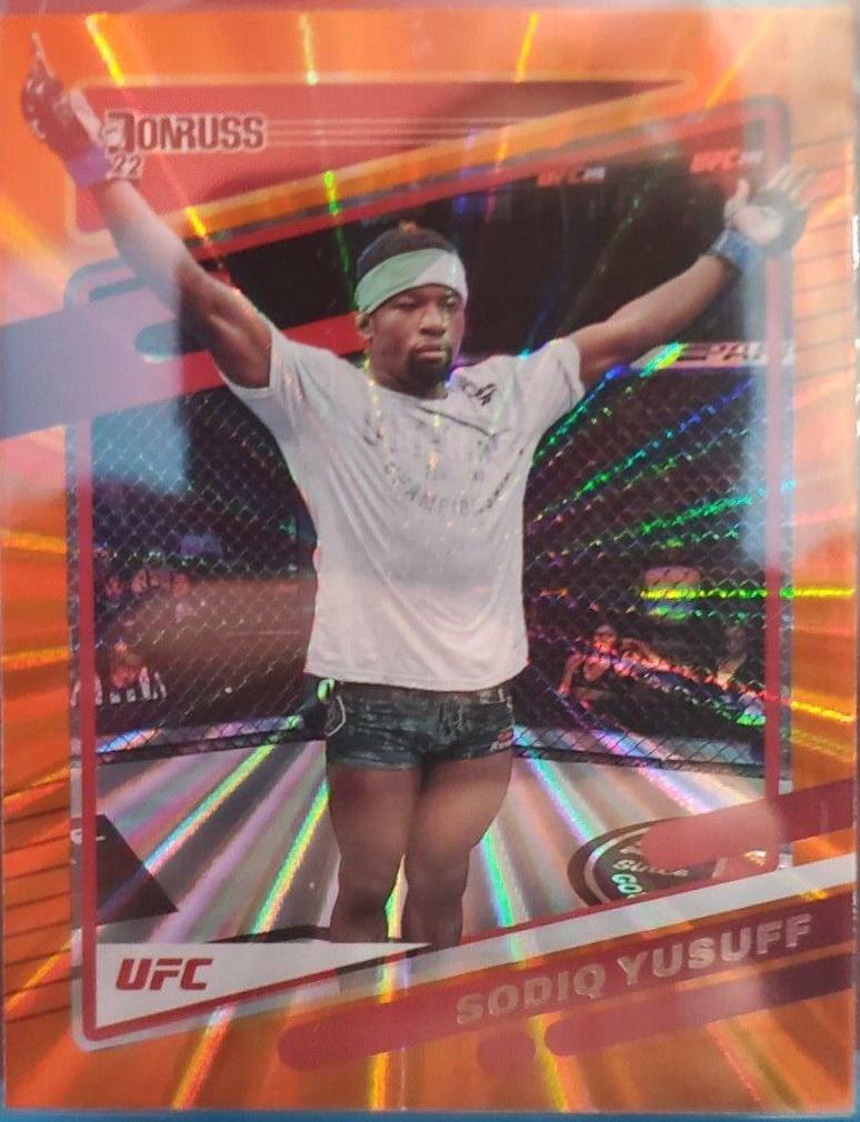 Sodiq Yusuff 2022 Panini Donruss UFC Base #158 Orange