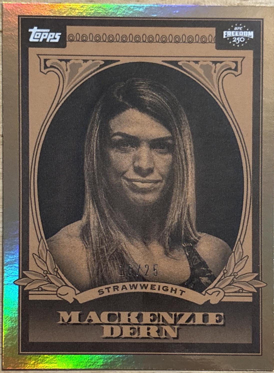Mackenzie Dern 2026 Topps UFC Freedom 250 UFC Dollar #UD-27 Orange