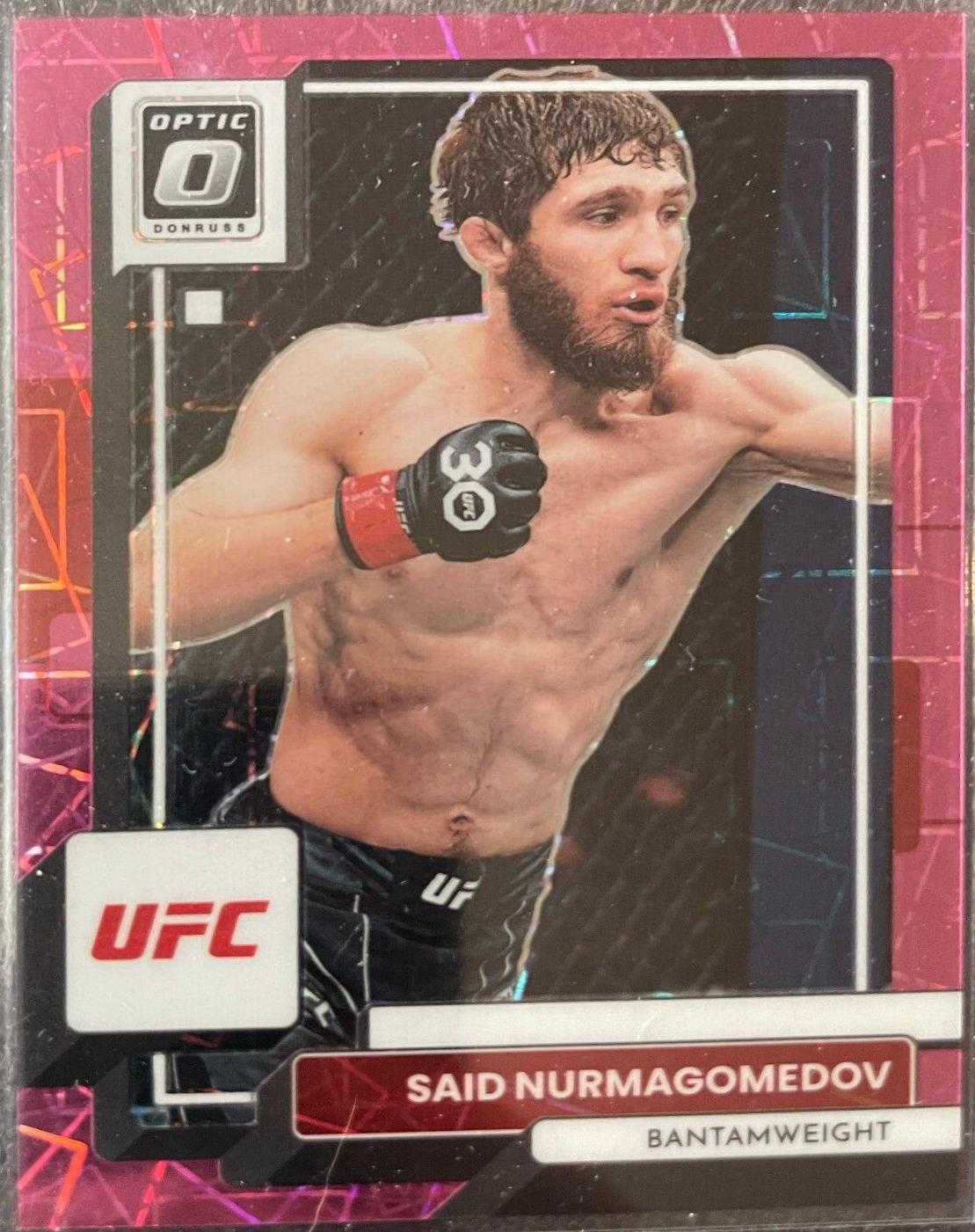Said Nurmagomedov 2023 Panini Donruss Optic UFC Base #94 Pink Velocity