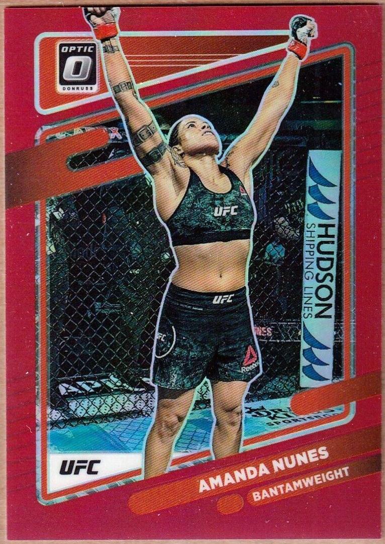 Amanda Nunes 2022 Panini Donruss Optic UFC Base #15 Red