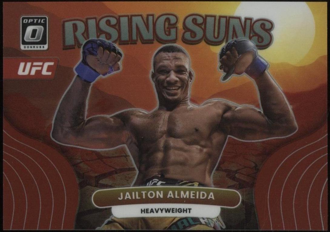 Jailton Almeida 2023 Panini Donruss Optic UFC Rising Suns #11 Red