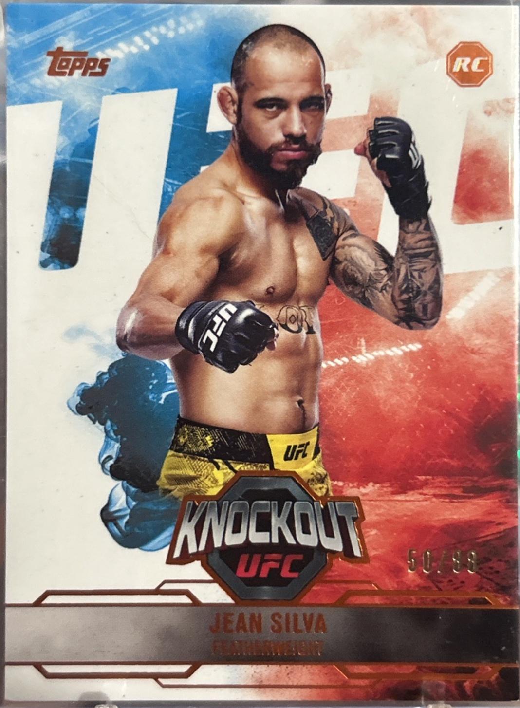 Jean Silva 2025 Topps Knockout UFC Base #62 Orange