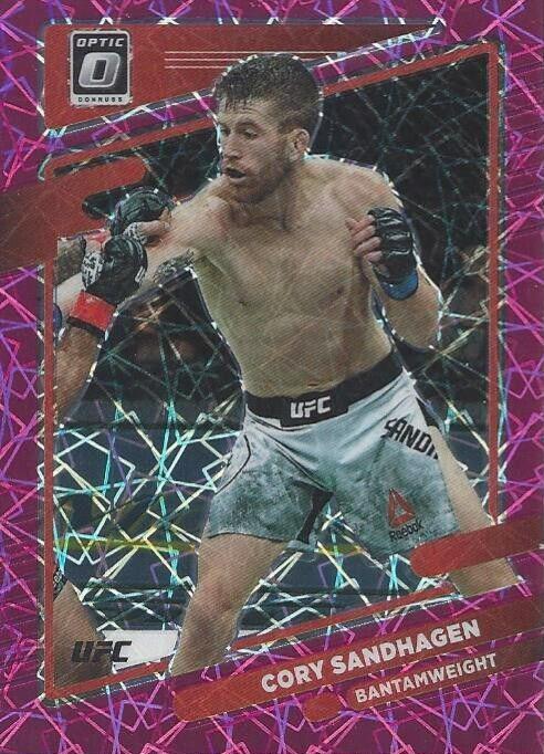 Cory Sandhagen 2022 Panini Donruss Optic UFC Base #8 Pink Velocity