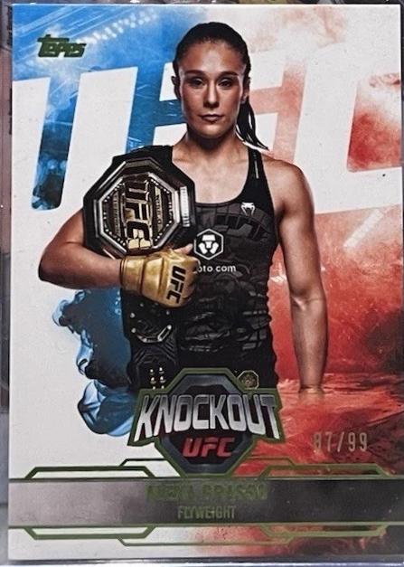 Alexa Grasso 2025 Topps Knockout UFC Base #6 Lime Green