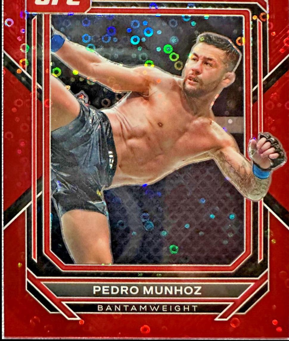 Pedro Munhoz 2023 Panini Prizm Under Card UFC Base #174 Red