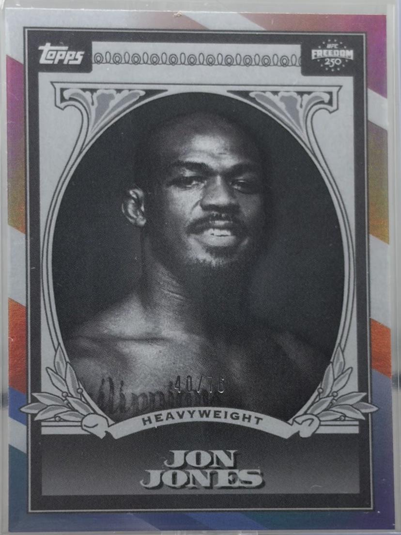 Jon Jones 2026 Topps UFC Freedom 250 UFC Dollar #UD-29 Red White Blue