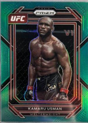 Kamaru Usman 2023 Panini Prizm UFC Base #120 Teal