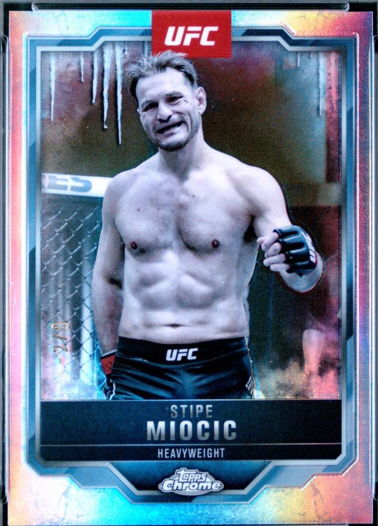 Stipe Miocic 2025 Topps Chrome UFC Base #122 FrozenFractor