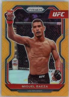 Miguel Baeza 2021 Panini Prizm UFC Base #92 Orange
