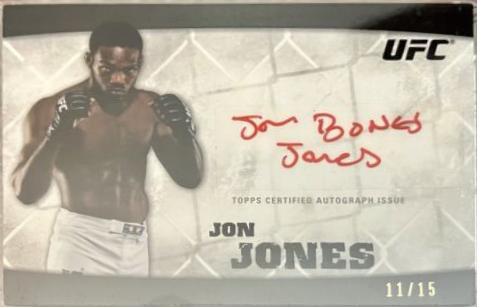 Jon Jones 2010 Topps UFC Fighter and Personalities Autographs #FA-JJ Red