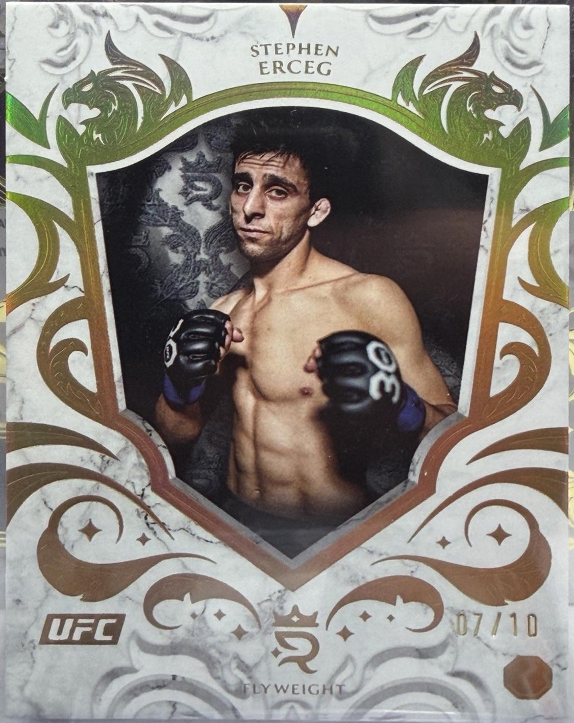 Stephen Erceg 2025 Topps Royalty UFC Base #57 Gold