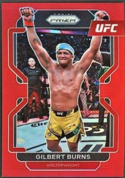 Gilbert Burns 2022 Panini Prizm UFC Base #183 Red