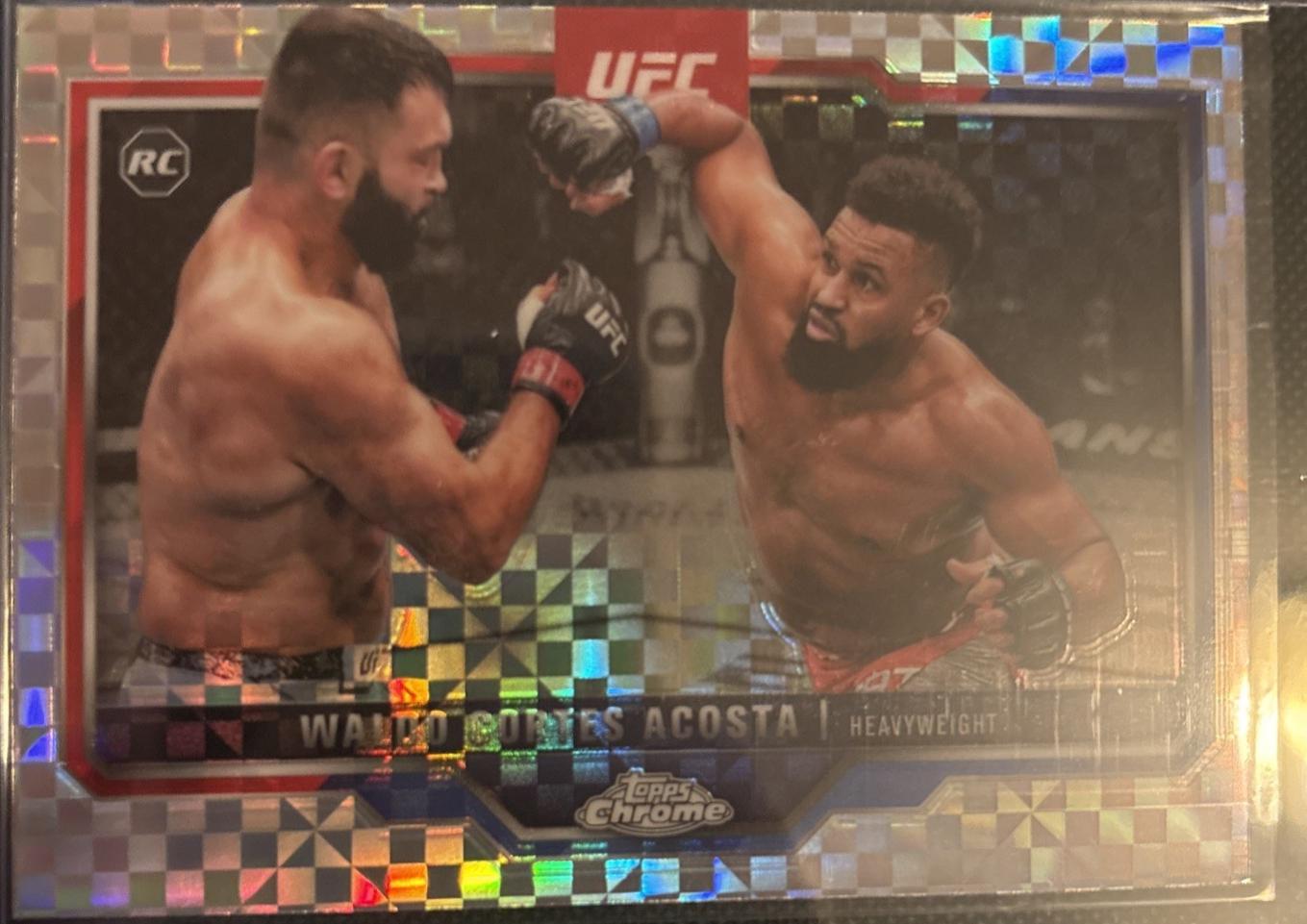 Waldo Cortes Acosta 2025 Topps Chrome UFC Base #19 Prism Refractor