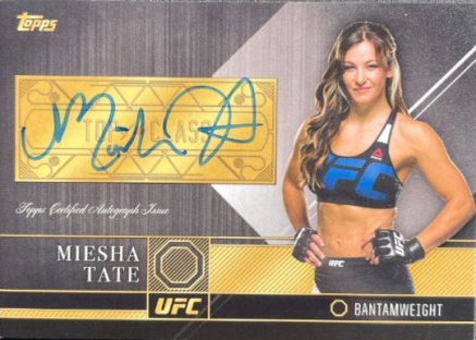 Miesha Tate 2016 Topps UFC Top of the Class Top of the Class Autographs #TCA-MT Gold