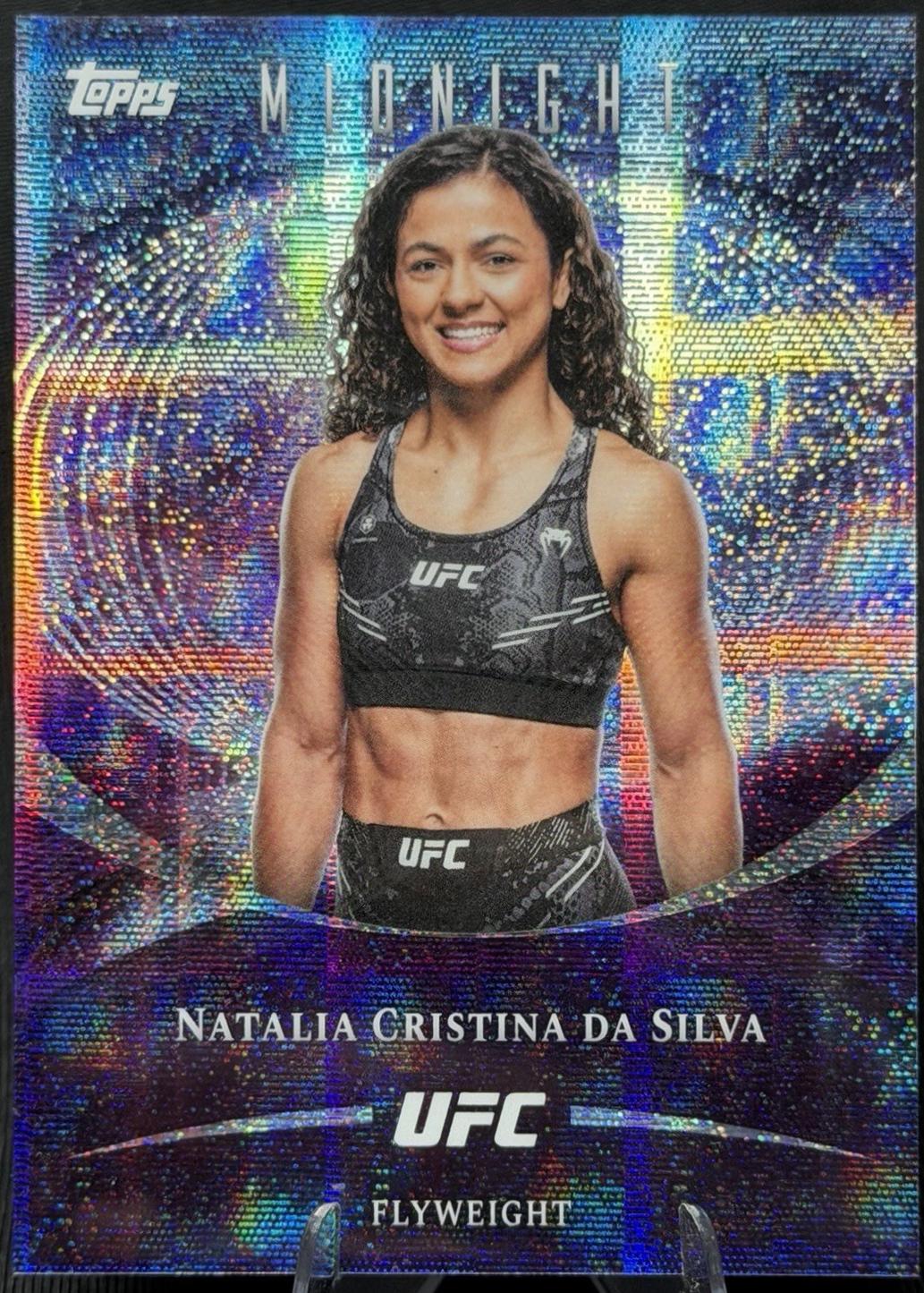 Natalia Silva 2026 Topps Midnight UFC Base #11 Moon Beam