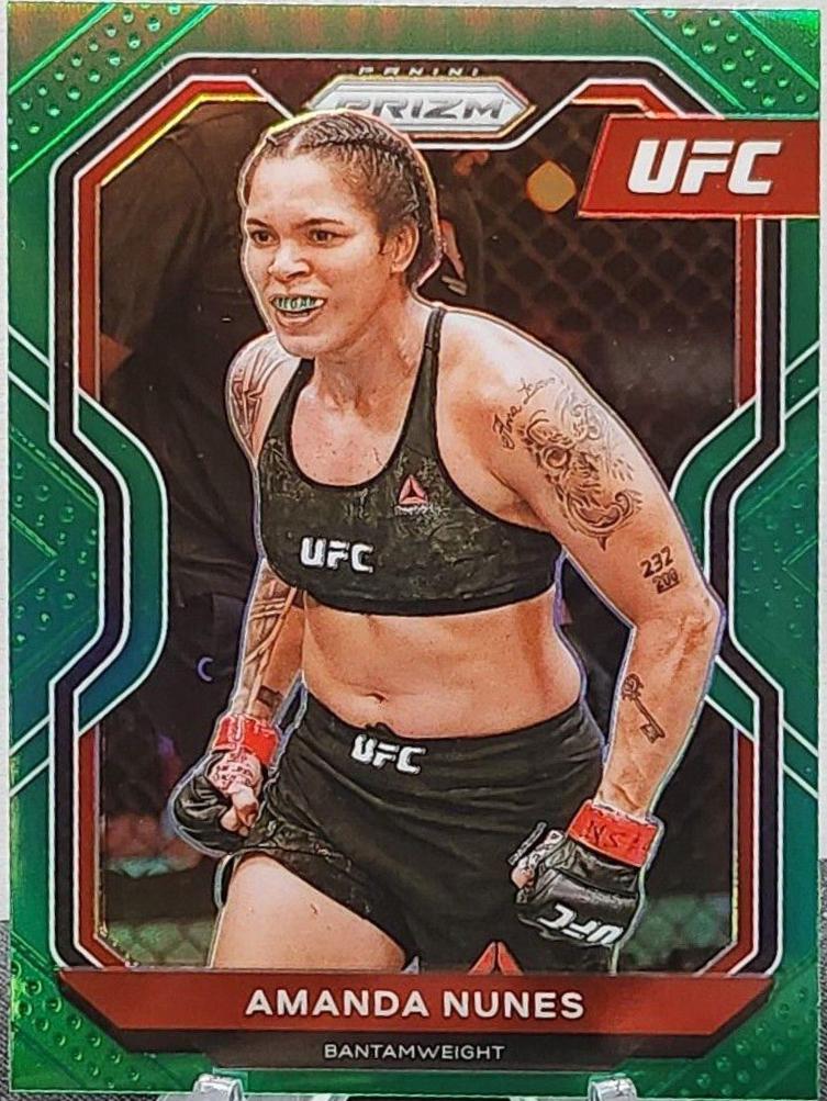Amanda Nunes 2021 Panini Prizm UFC Base #66 Green