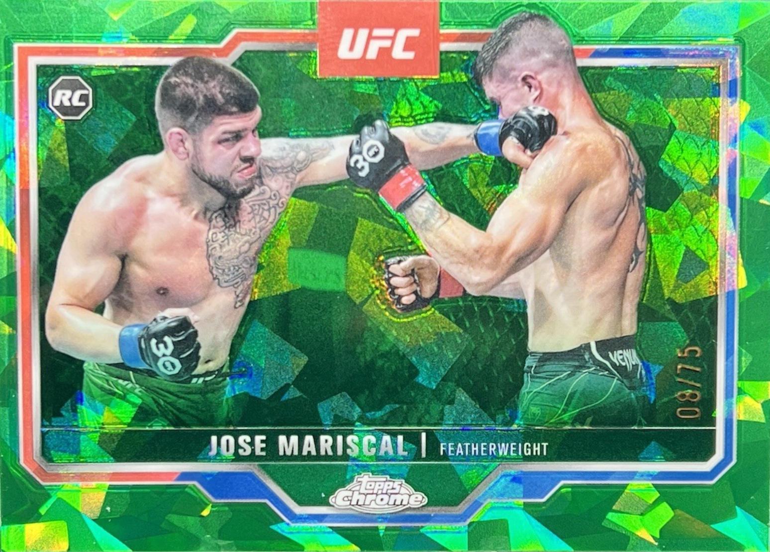 Jose Mariscal 2025 Topps Chrome Sapphire UFC Base Sapphire #88 Green Sapphire
