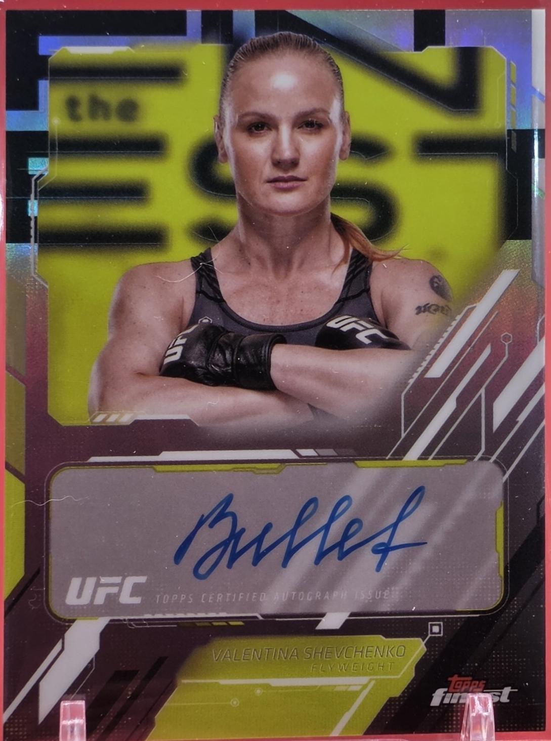 Valentina Shevchenko 2025 Topps Finest UFC The Finest #TFA-VS Refractor