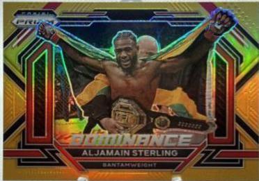 Aljamain Sterling 2023 Panini Prizm UFC Dominance #20 Gold